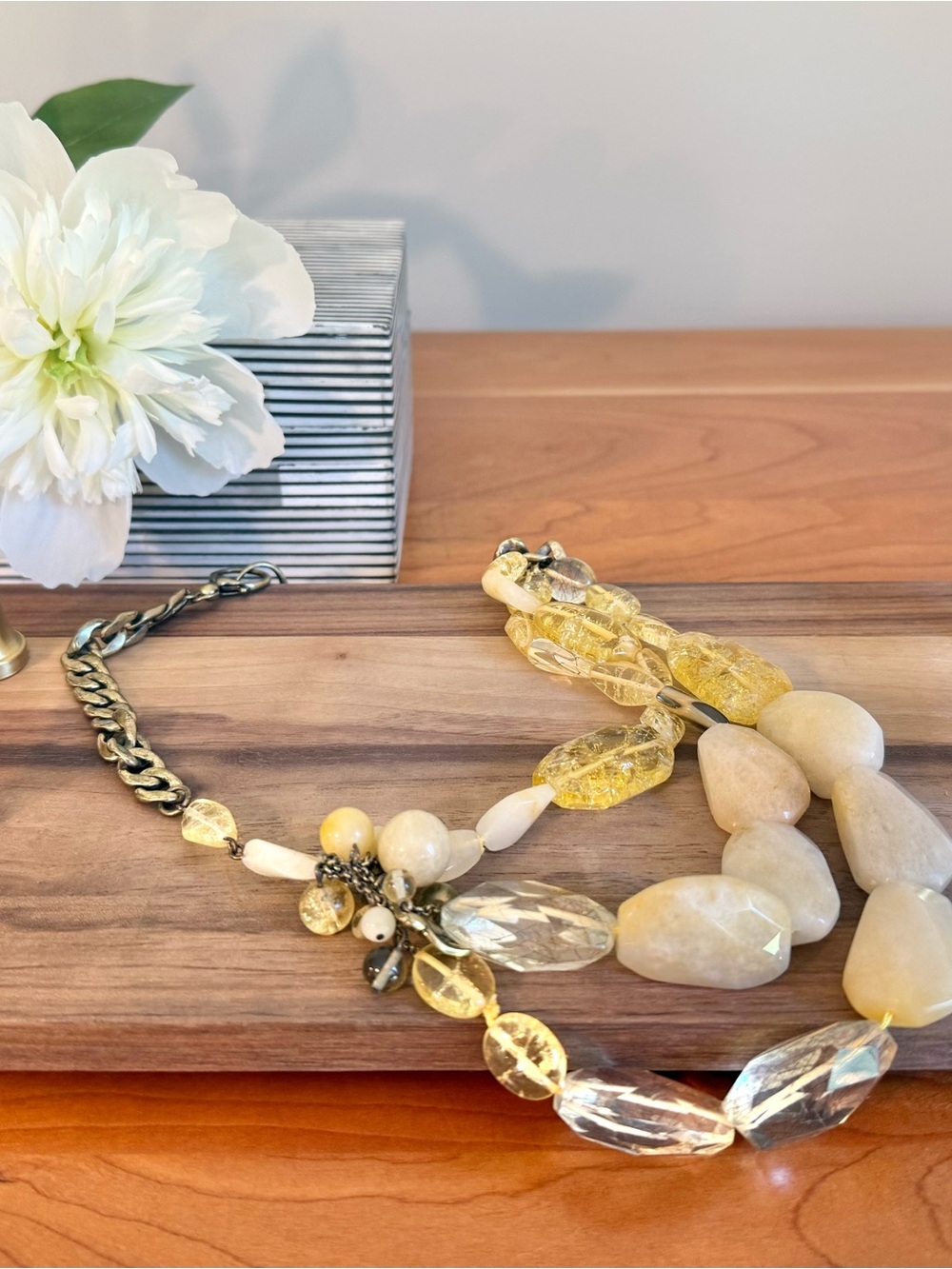 Fossil Stone Necklace - Women's Jewelry